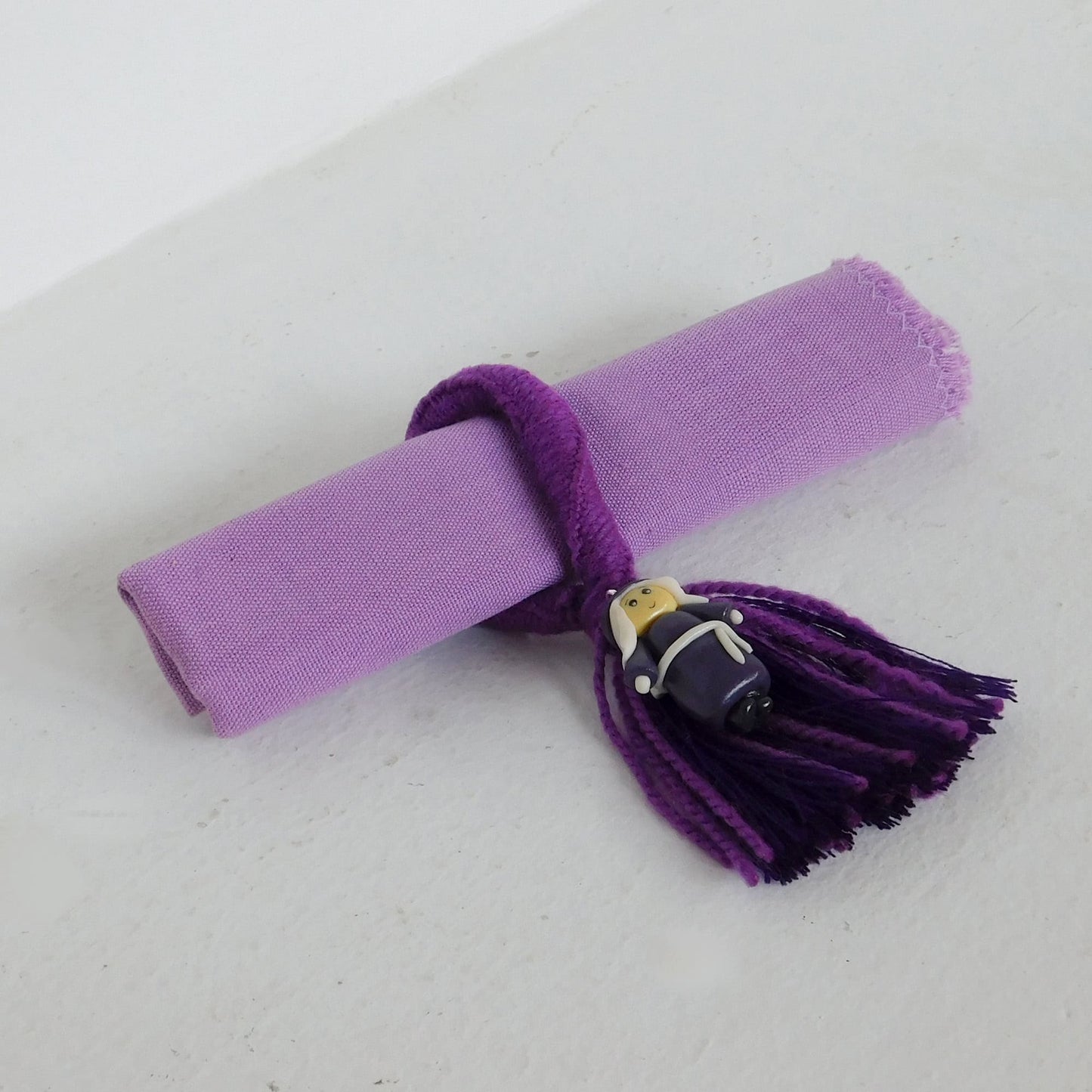 Servilleteros de macramé con cucurucho
