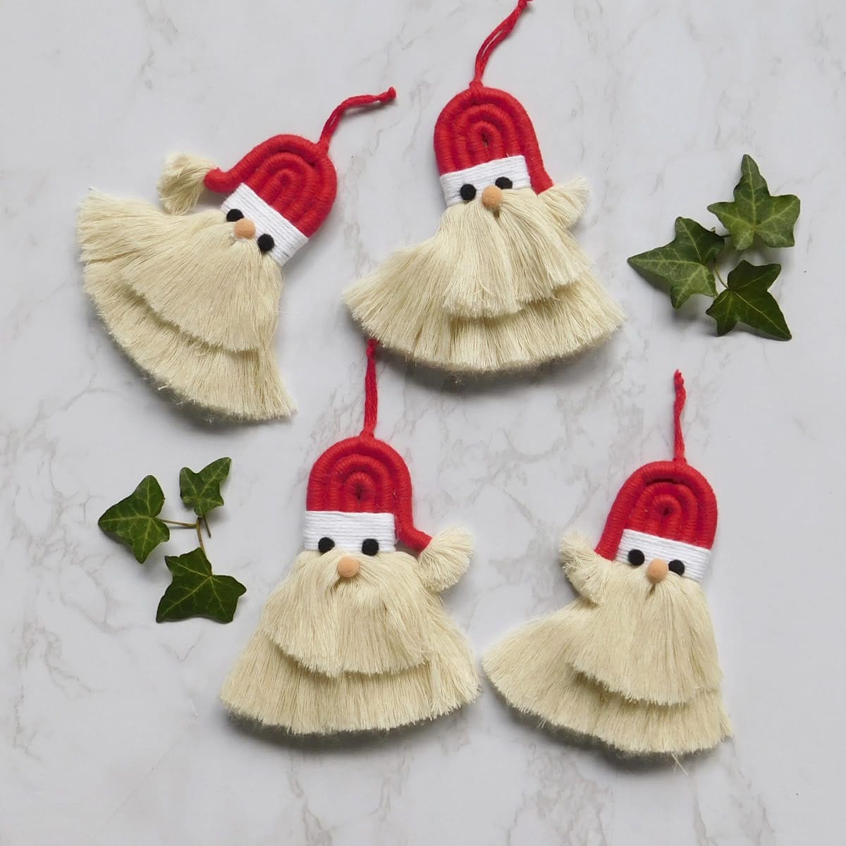 Adorno navideño Santa Claus rojo