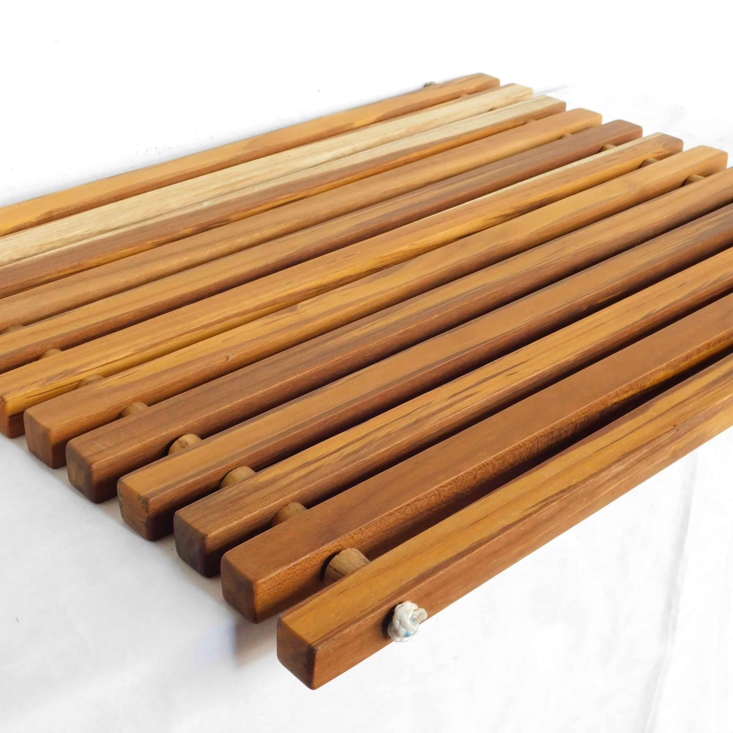 Alfombra de madera teca