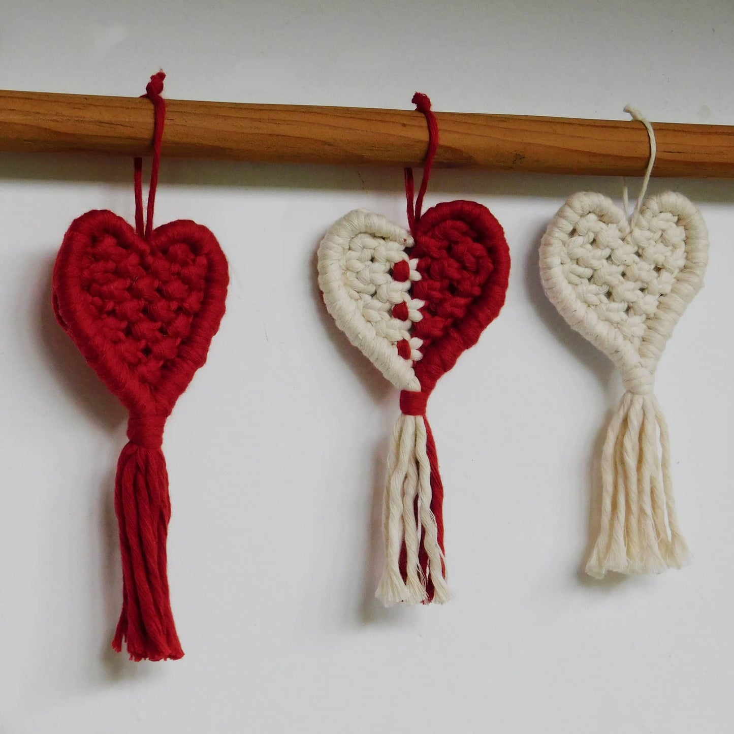 Corazón de macramé