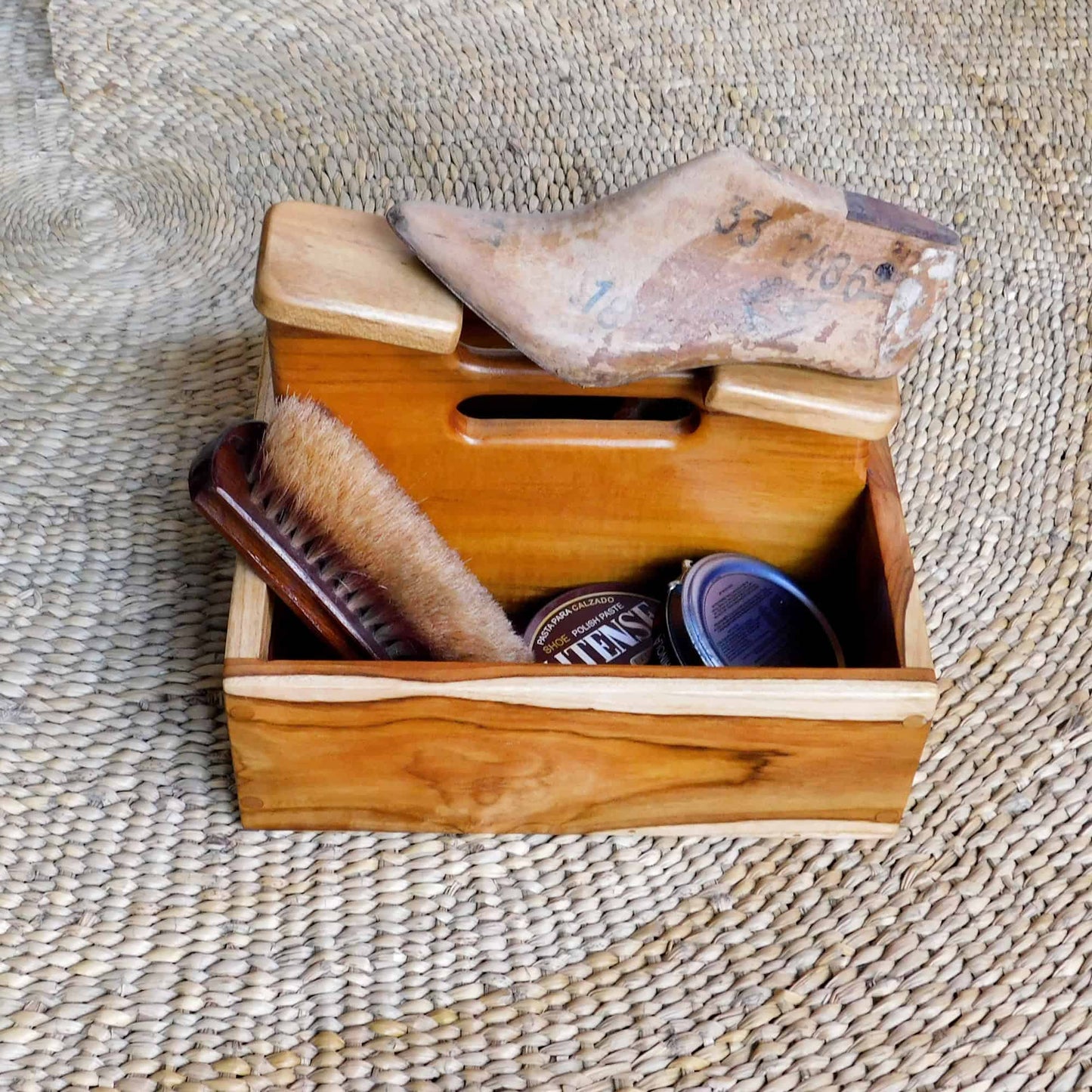 Caja para lustrar zapatos