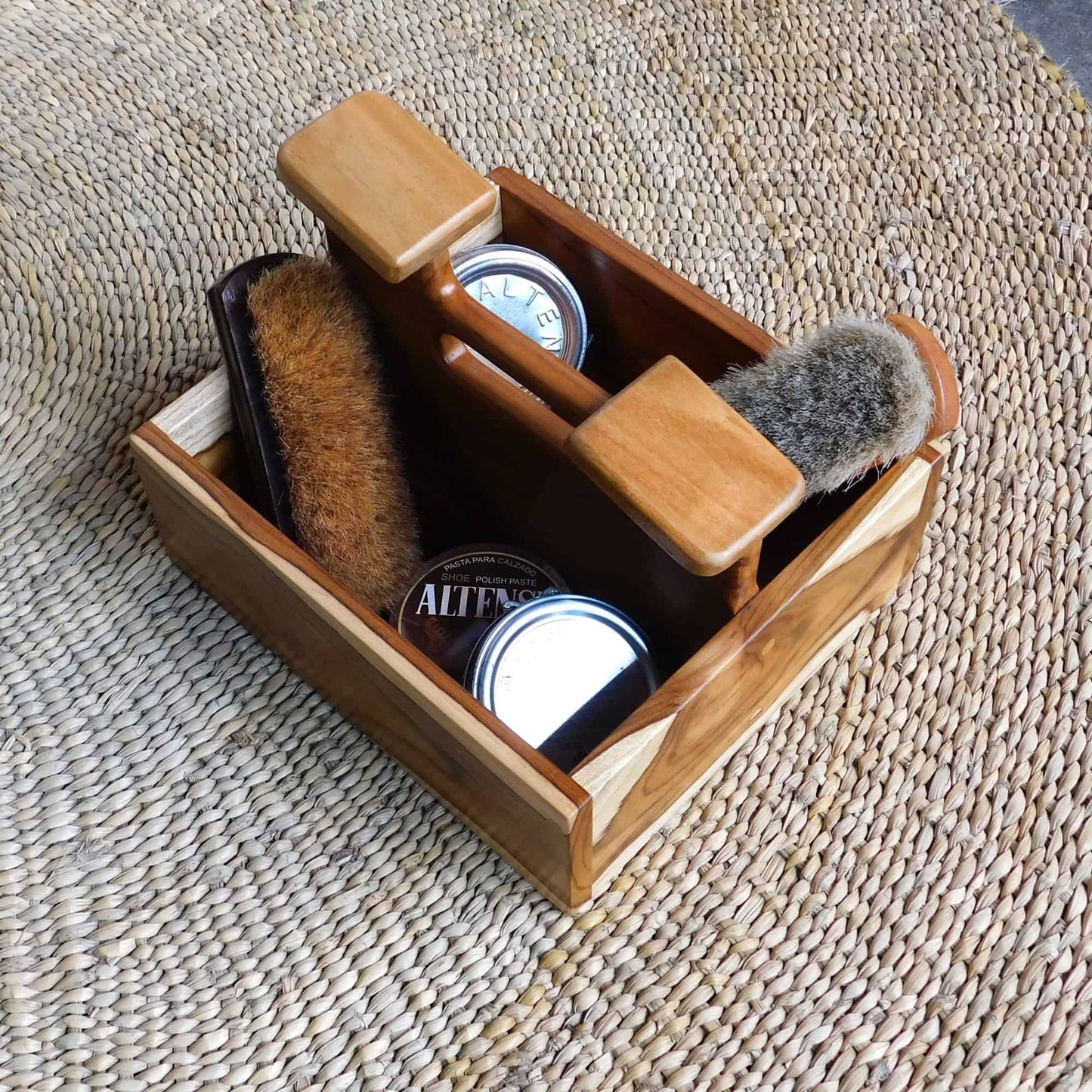 Caja para lustrar zapatos