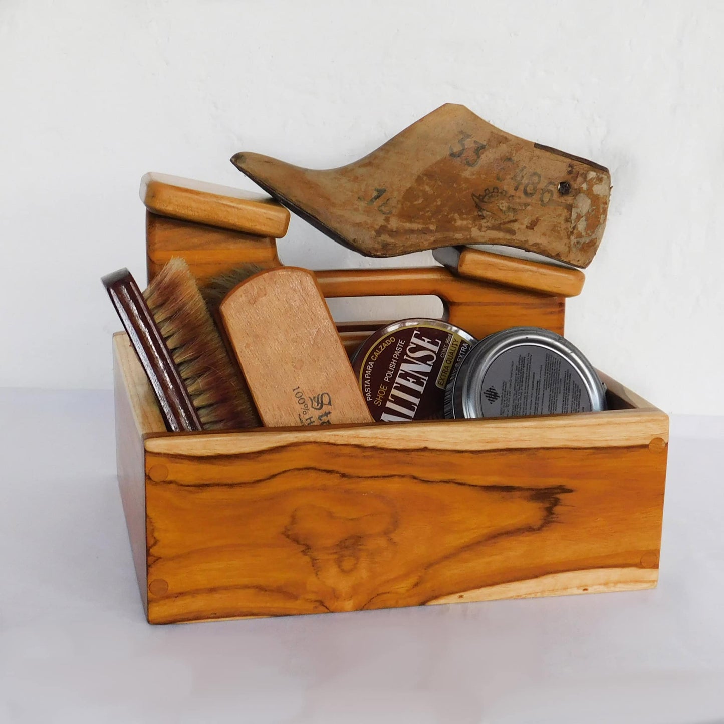 Caja para lustrar zapatos