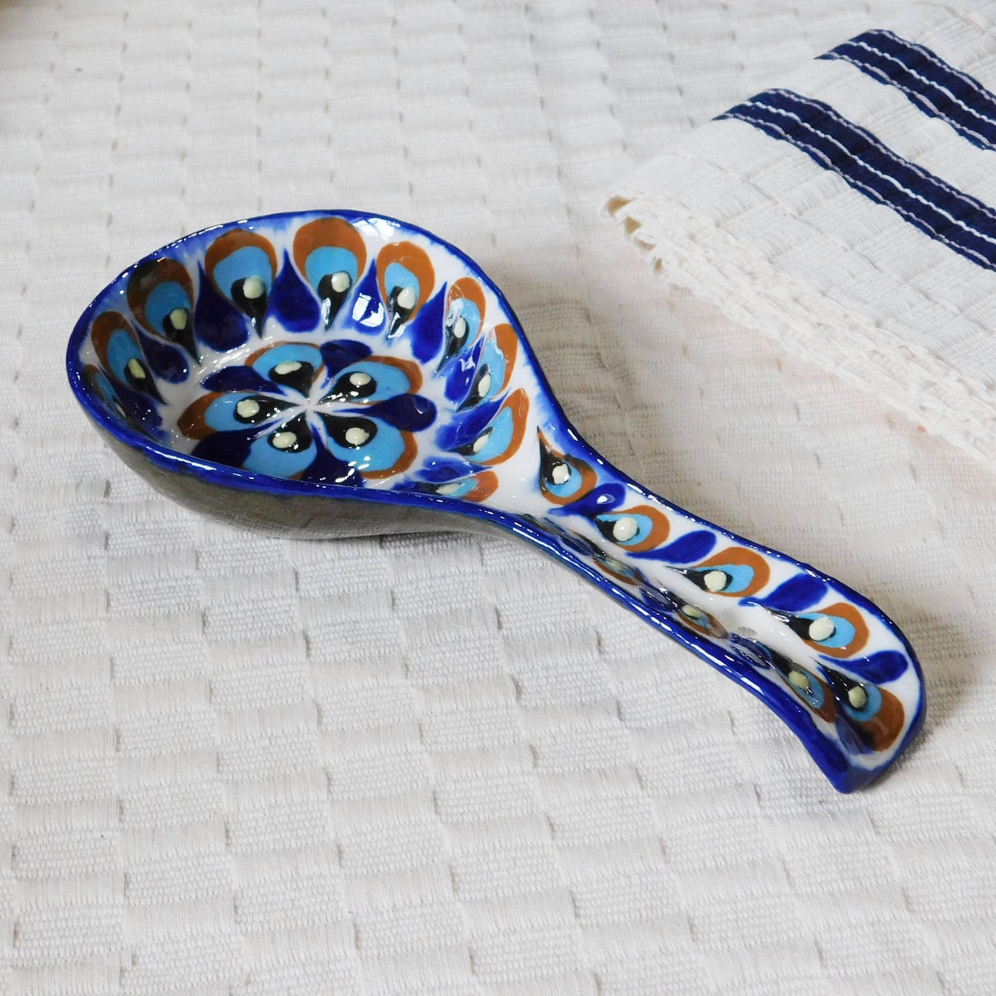 Porta cuchara cerámica de gotas