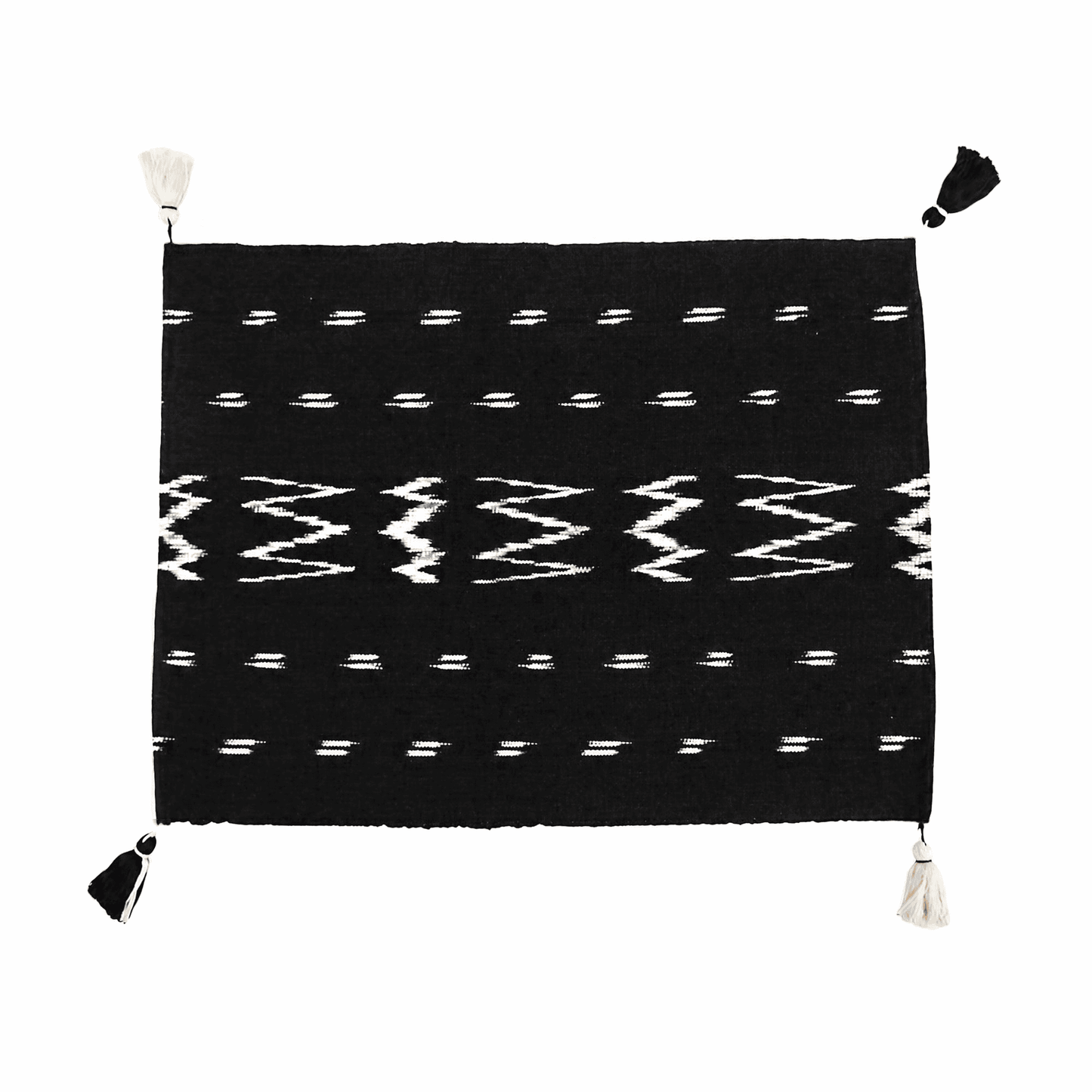 Individual ikat - Jaspe Serpentina Negro