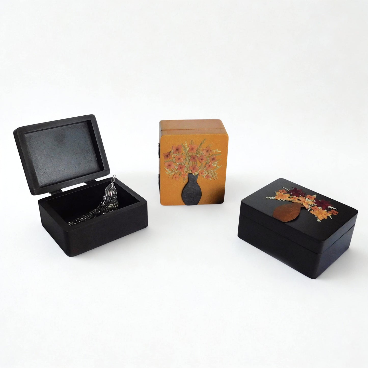 Joyero Decorado con Flores Secas