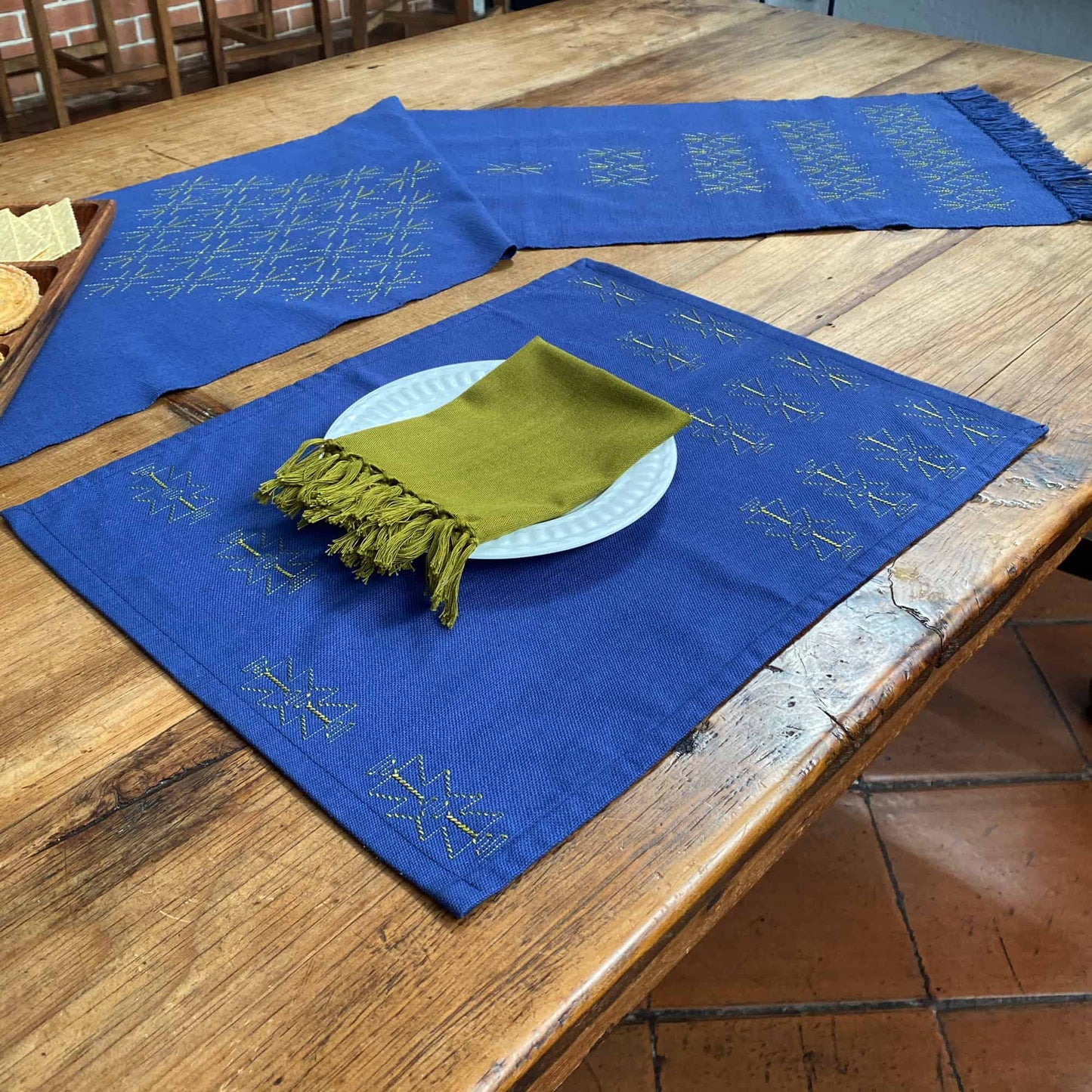 Individual azul - Colección Libélula