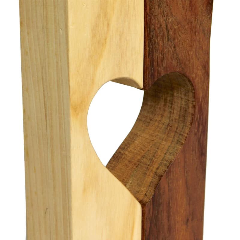 set de candeleros de madera