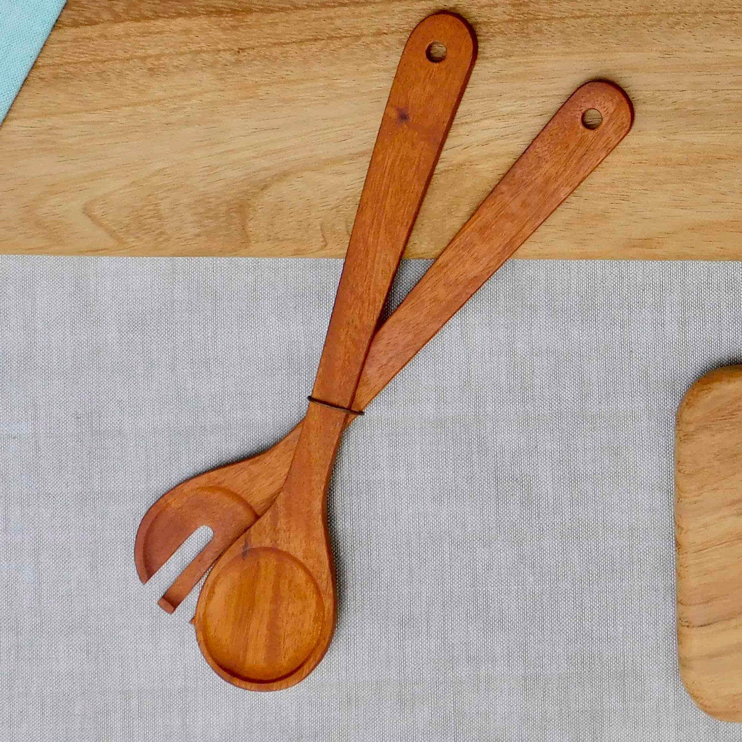 juego de cucharas para servir hechas a mano