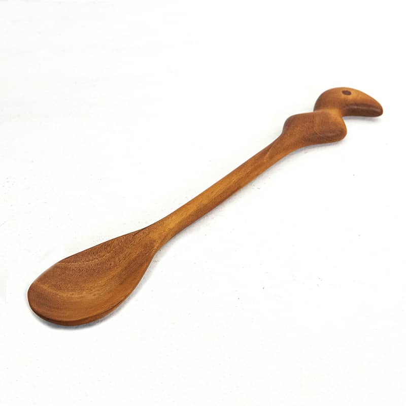 Gudamaye Utensilios de madera de 13 pulgadas de largo para cocinar,  cucharas de madera de mango largo para cocinar, juego de 7 cucharas de  madera para
