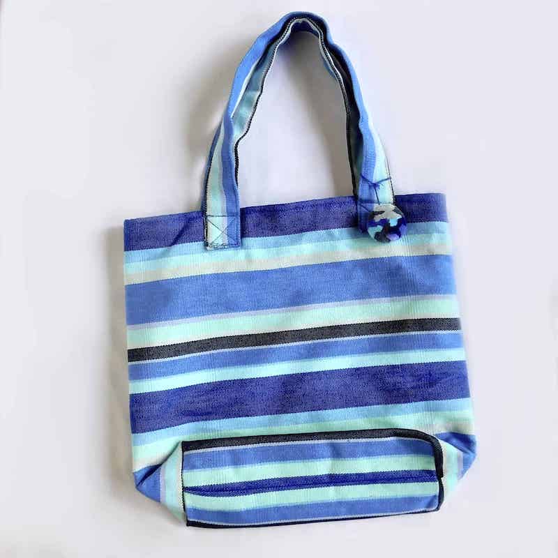 bolsa tote azul