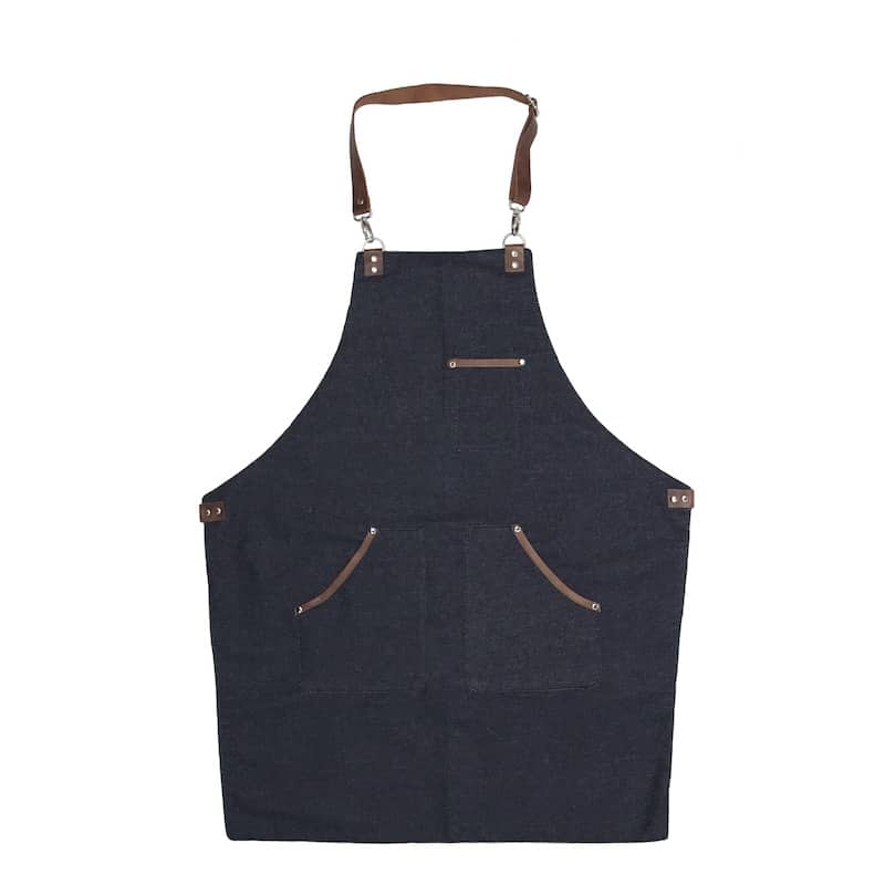 gabacha de lona con correas de cuero desmontables