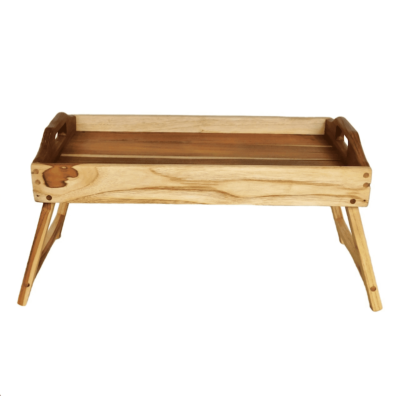 azafate para desayuno con patas plegables