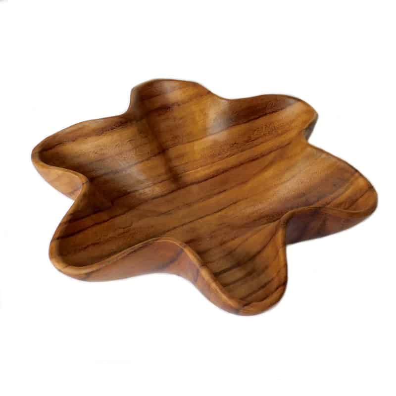 frutero de madera hecho a mano