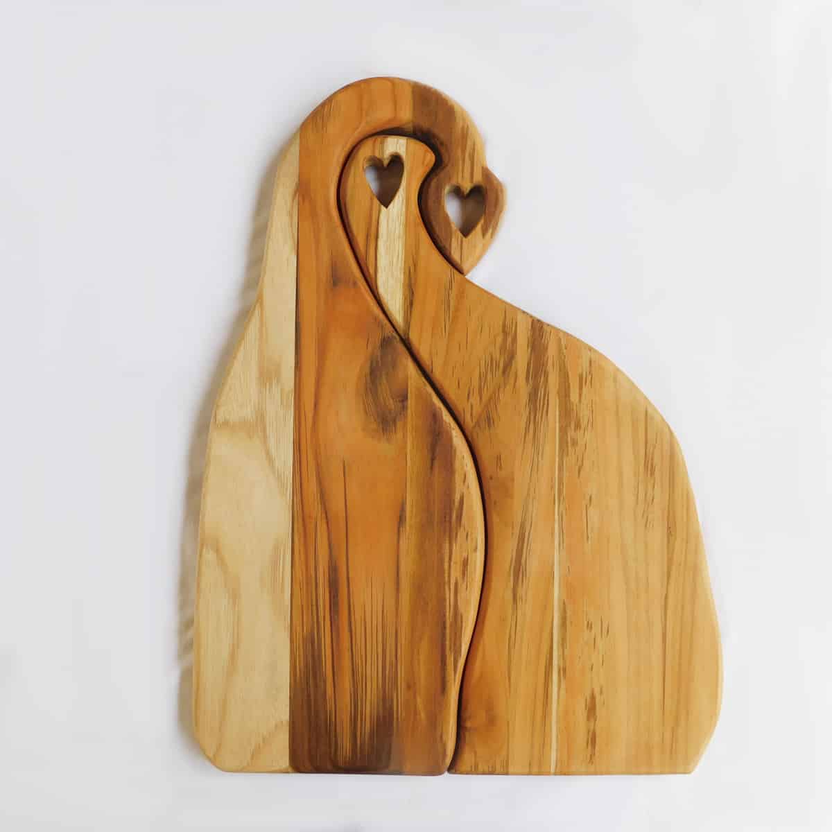 Tablas agarrador corazón - Set de 2