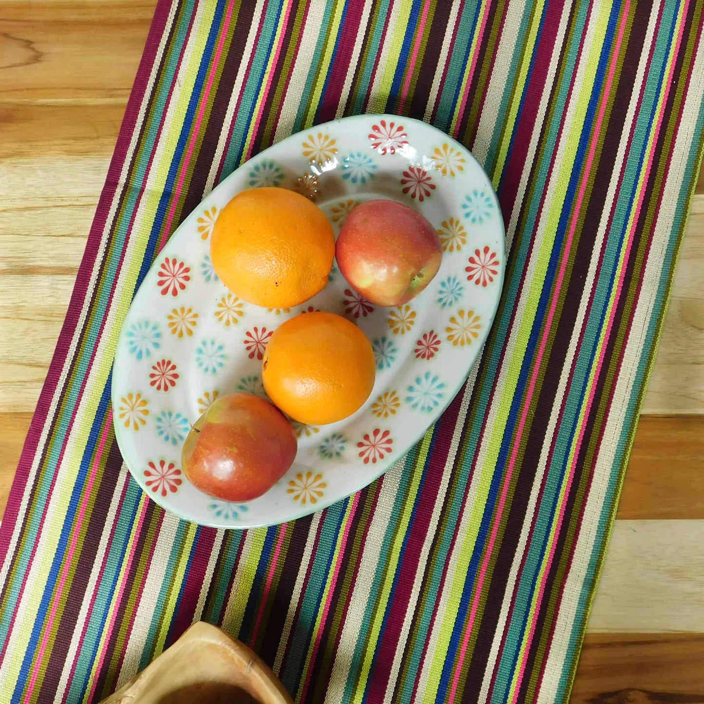 Camino de mesa multicolor