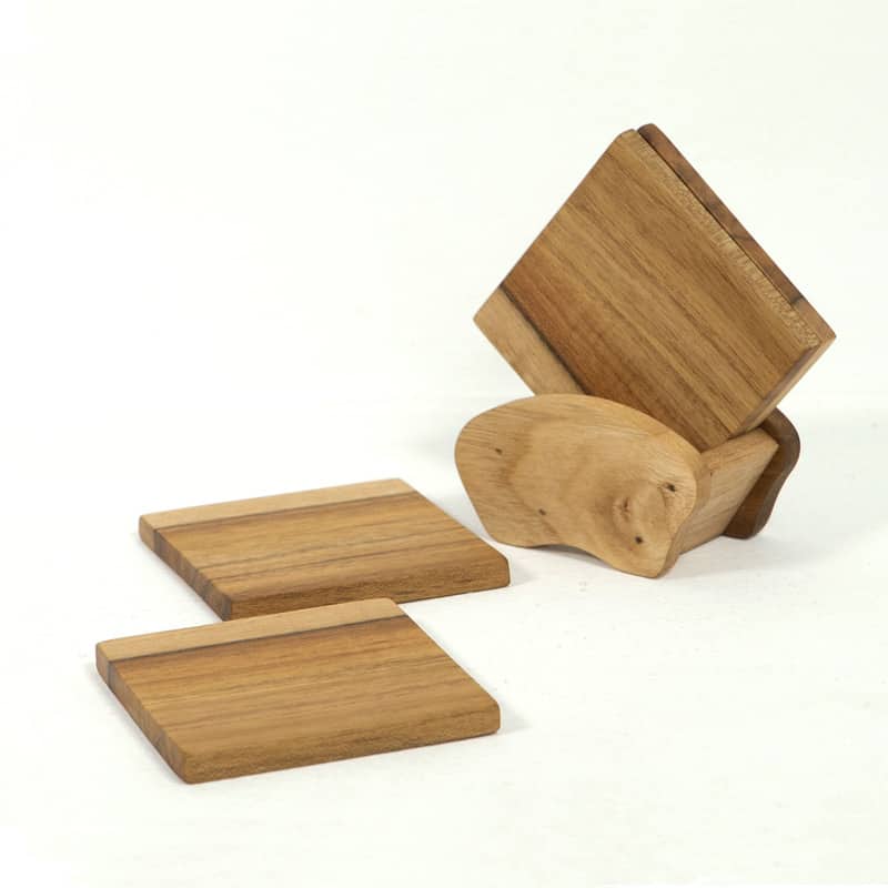 posavasos hechos a mano - diseño cuadrado