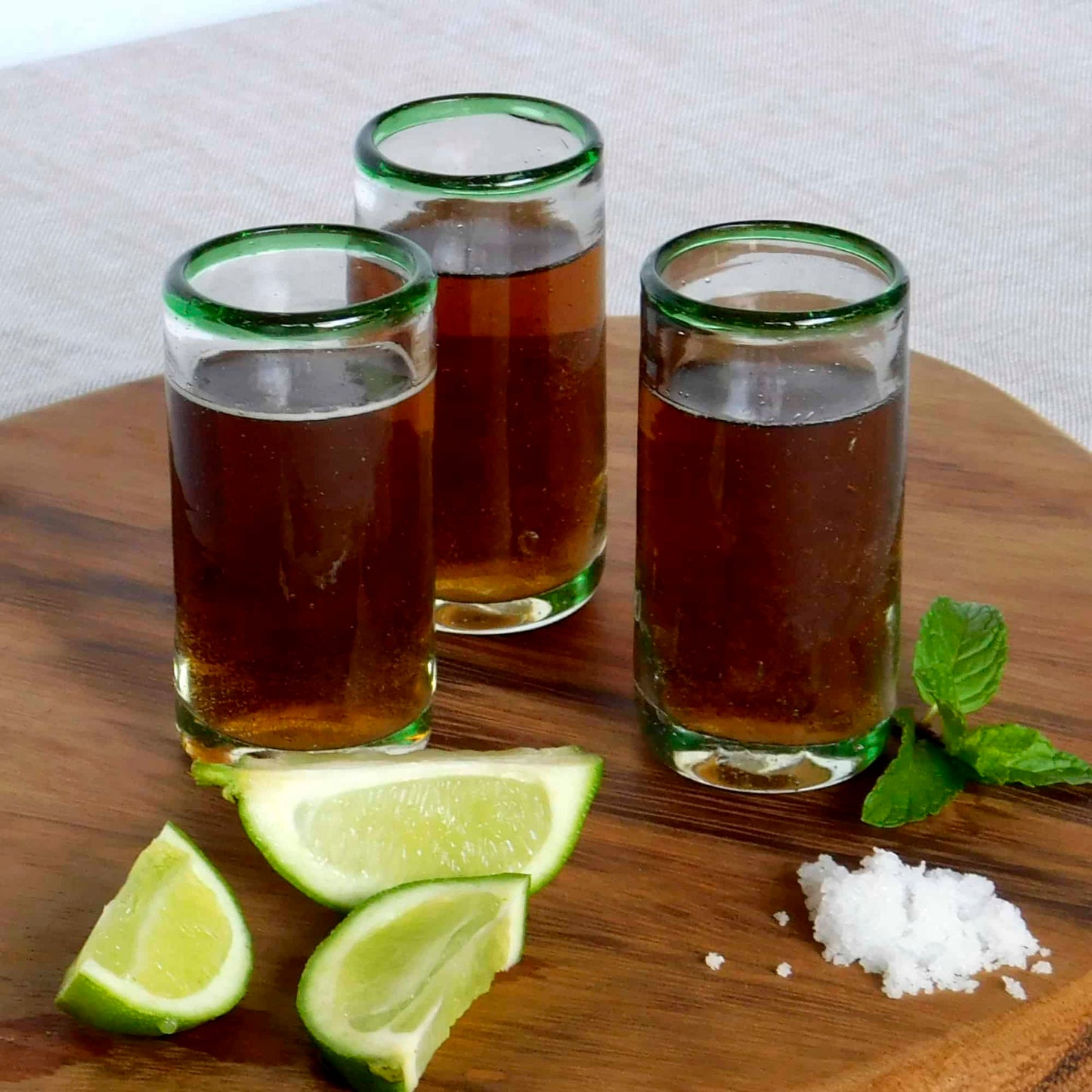 Tequileros de vidrio soplado - variedad