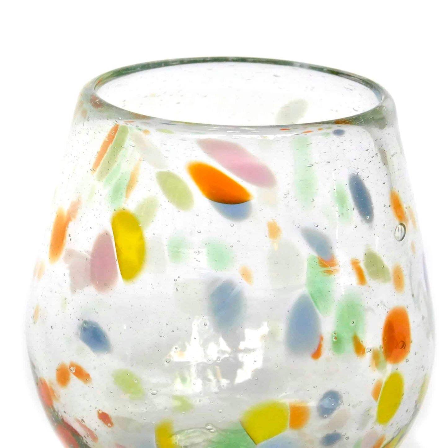 Vaso estilo barril multicolor - Confeti