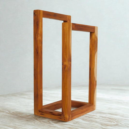 Toallero de pie 2 niveles