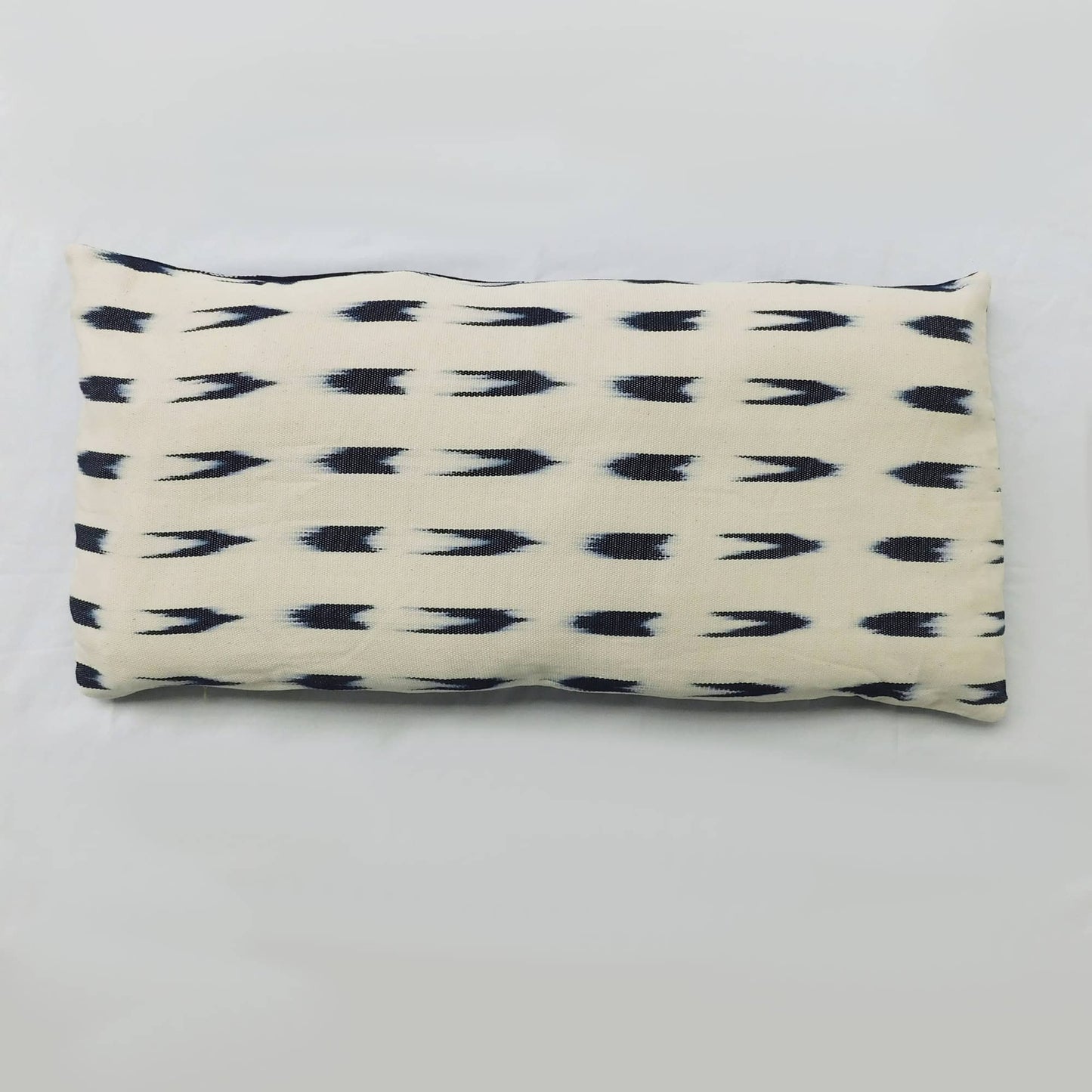 Funda para cojín largo - diseño jaspe índigo