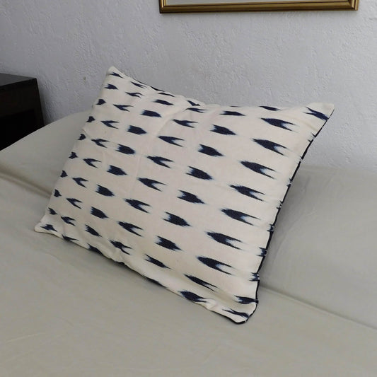 Funda para almohada de cama - diseño jaspe índigo