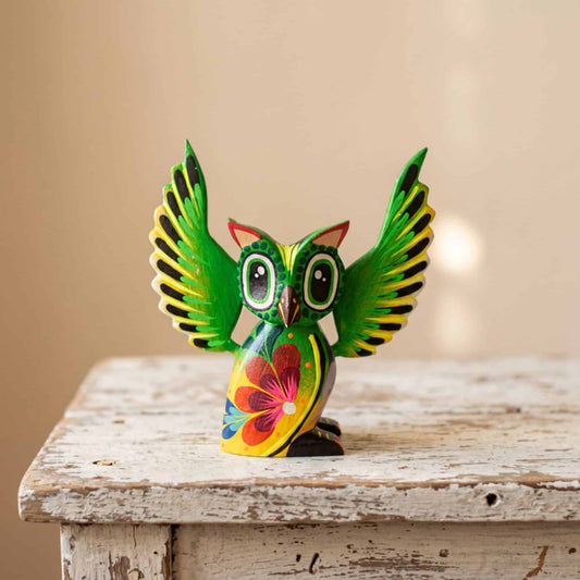 Figura decorativa Alebrije Búho