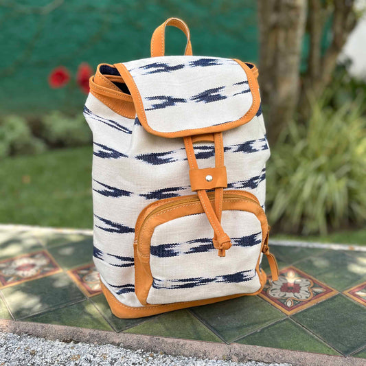 Mochila - Colección Serpentina Crudo Índigo