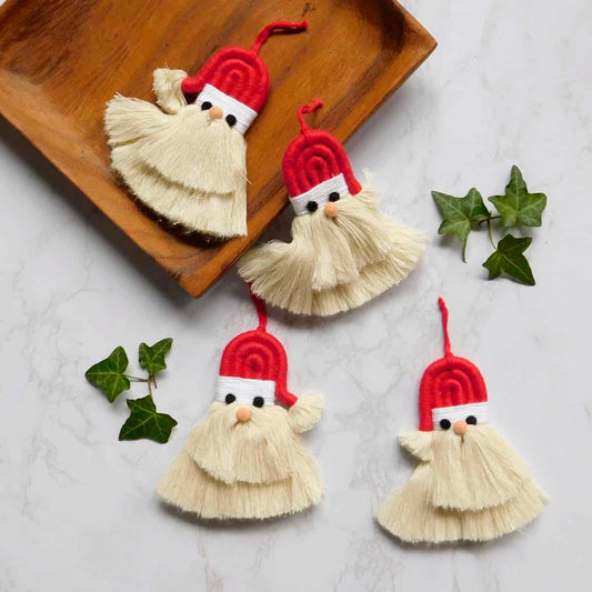 Adorno navideño Santa Claus rojo