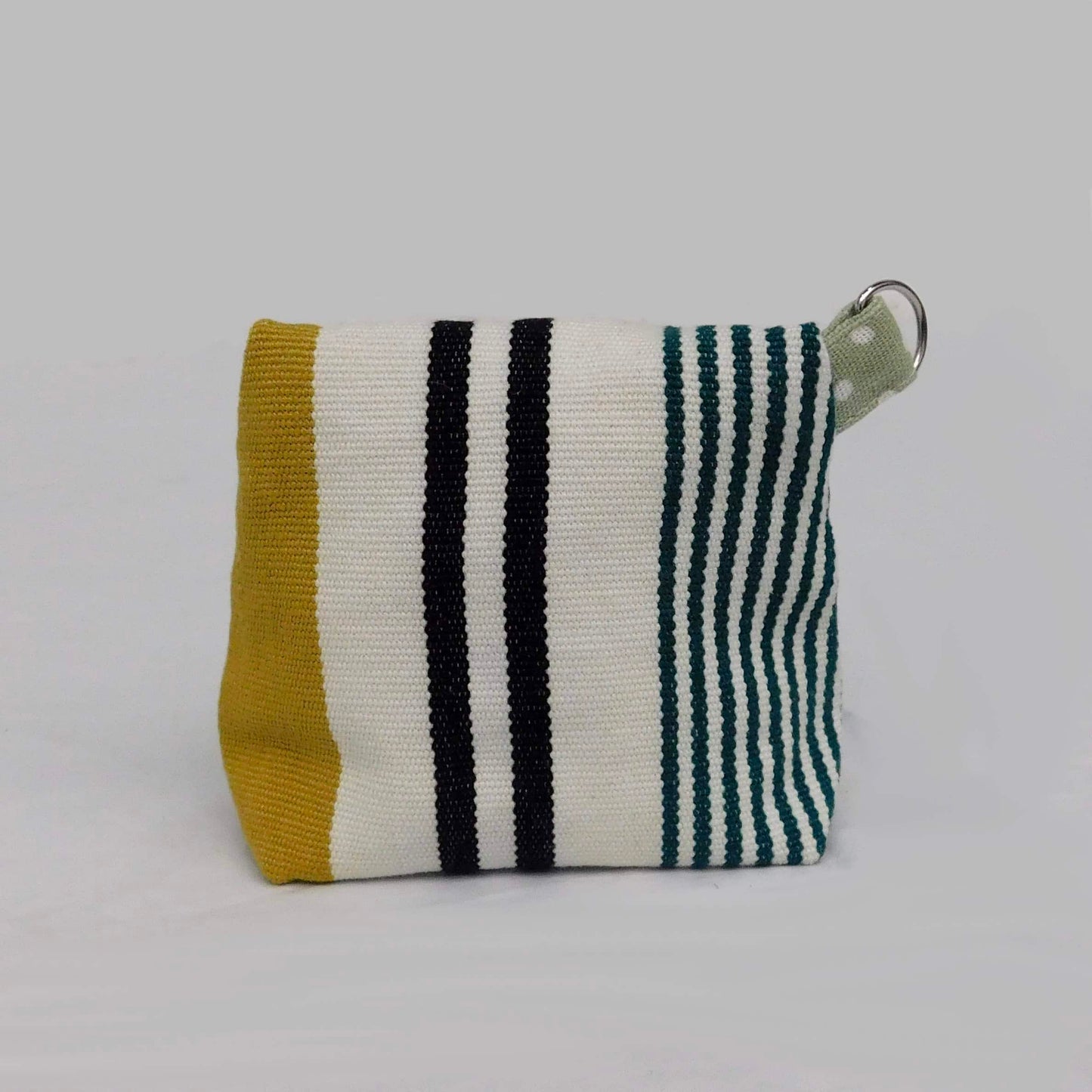 Monedero tonos verdes - Colección Raíces a Rayas
