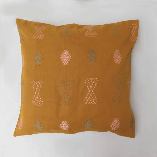 Funda para cojín mostaza - Colección Cucanja
