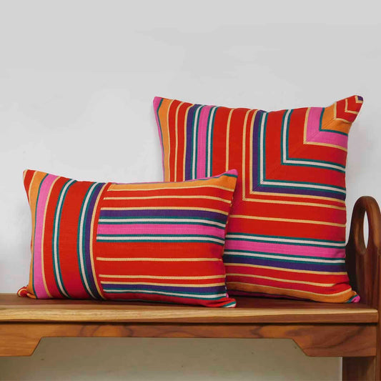 Cojines rojos multicolor - Desierto