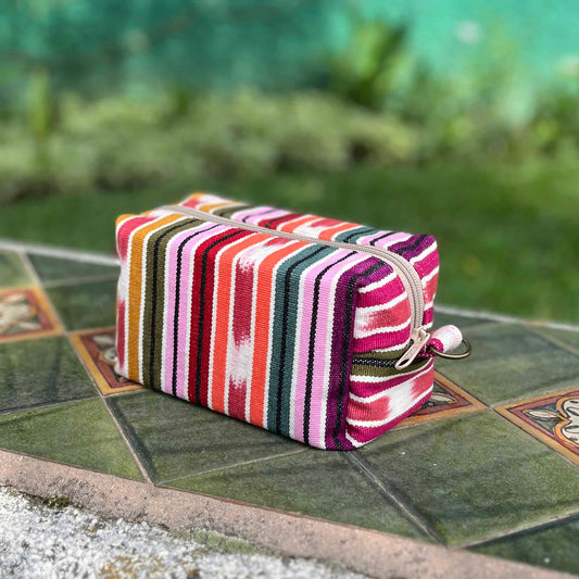 Cosmetiquera cuadrada - Colección Raíces a Rayas
