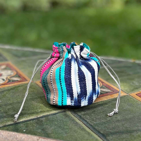 Bolso joyero pequeño - Colección Raíces a Rayas