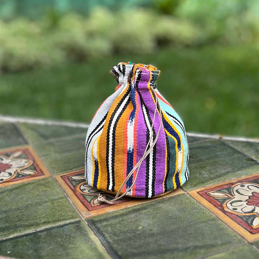 Bolso joyero grande - Colección Raíces a Rayas
