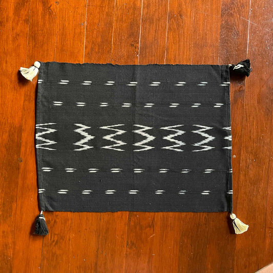 Individual ikat - Jaspe Serpentina Negro