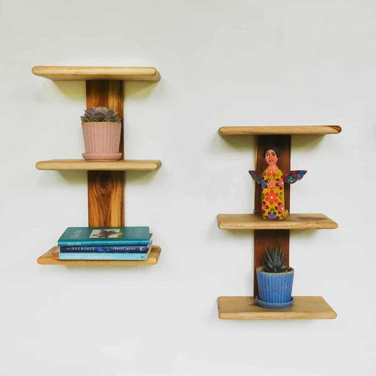 Repisa simétrica de 3 niveles