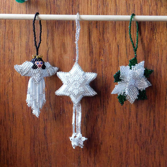 Adorno Navideño de Mostacilla Diseños Variados