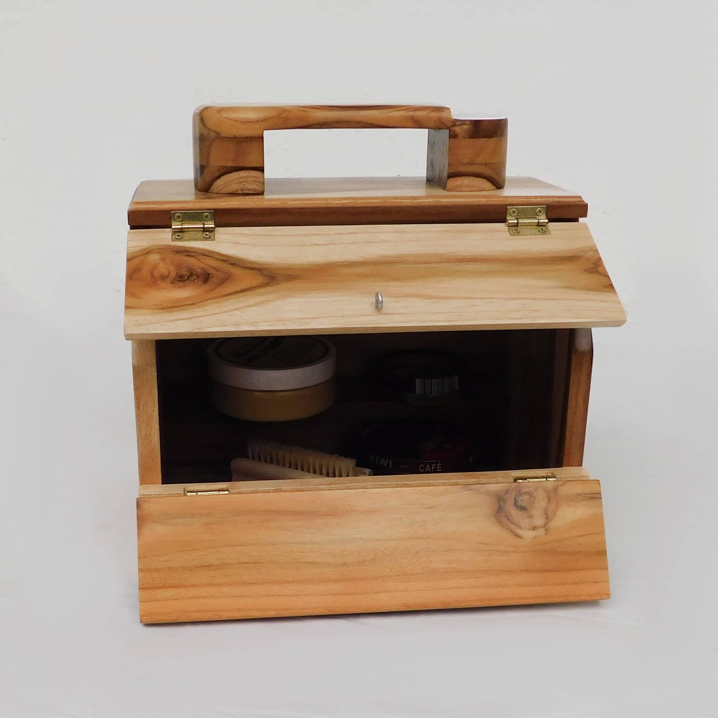 Caja para lustrar zapatos estilo tradicional