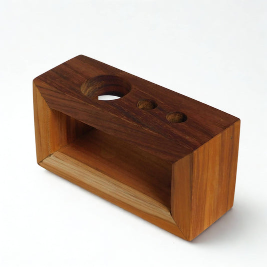 Porta Cepillos de madera teca