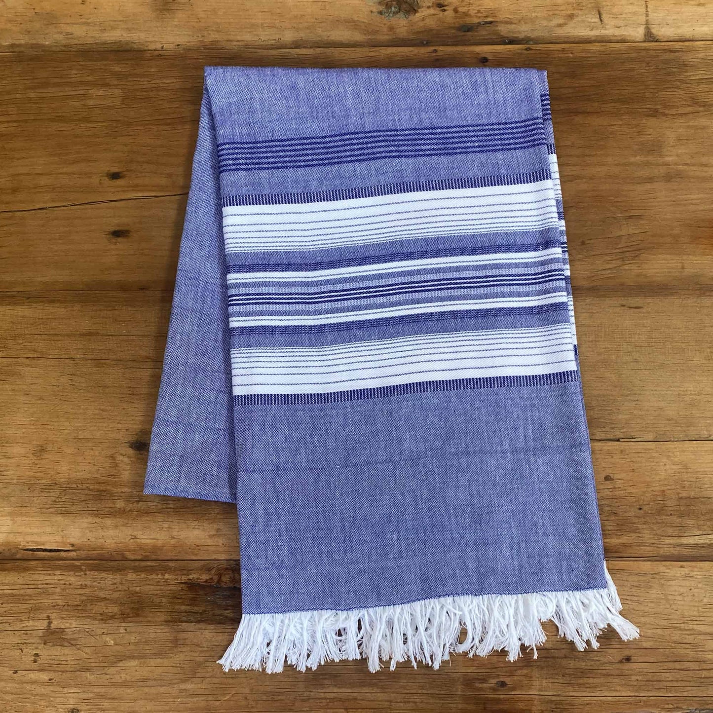 Mantel - Chambray con tonos azules