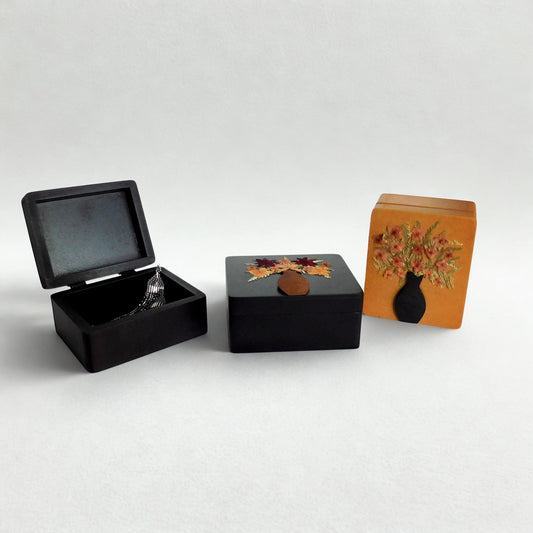 Joyero Decorado con Flores Secas