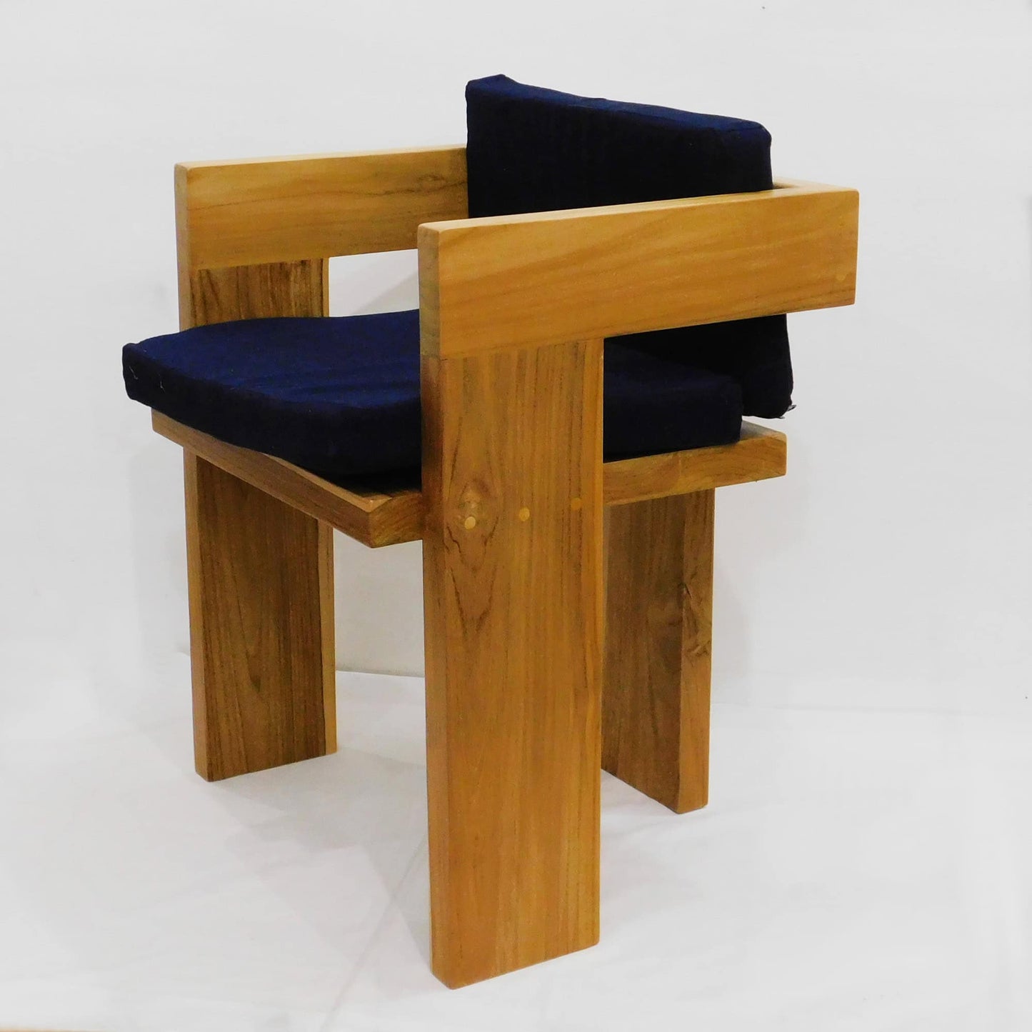 Silla con cojines Corte Azul