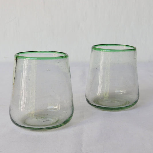 Vaso estilo barril - borde color variedad