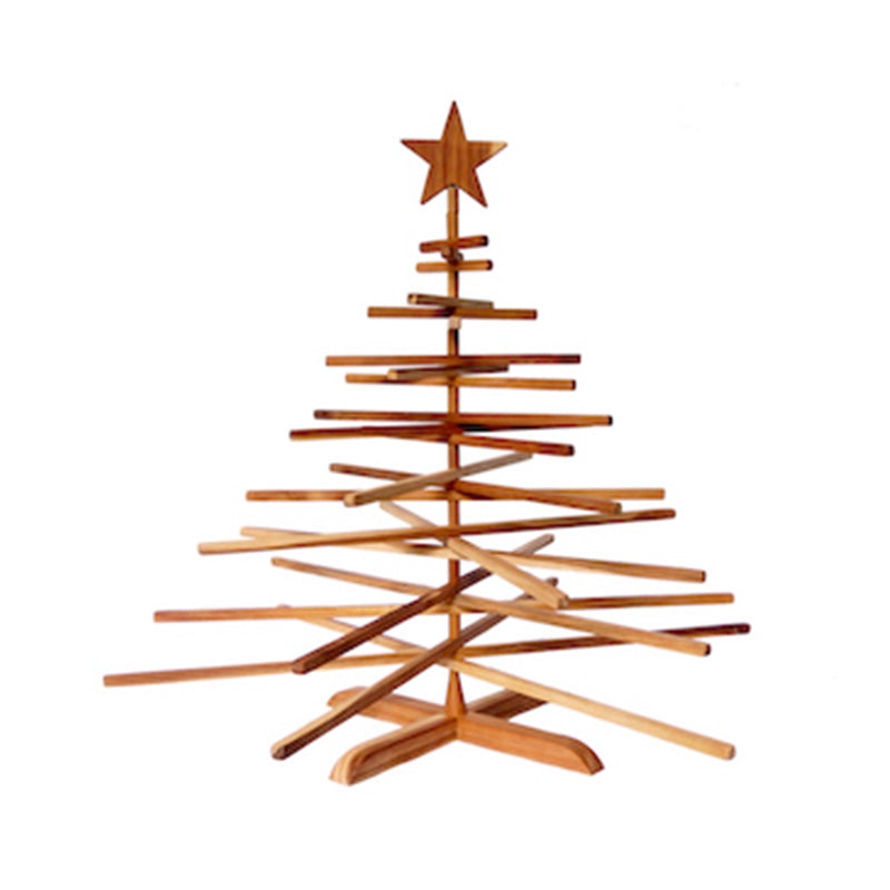 arbol de navidad plegable de madera