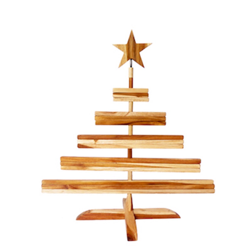 arbol de navidad plegable de madera
