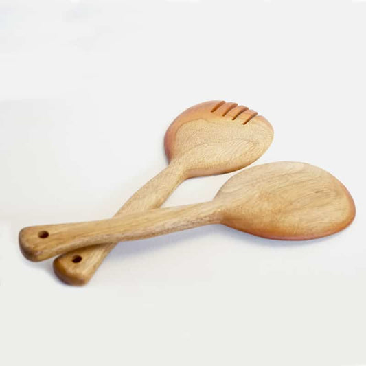 Cucharas ensaladeras redondas