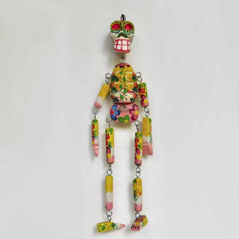 marioneta movible de esqueleto decoración para el día de loo muertos o Hallowee