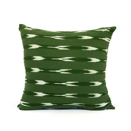 Green square pillow case