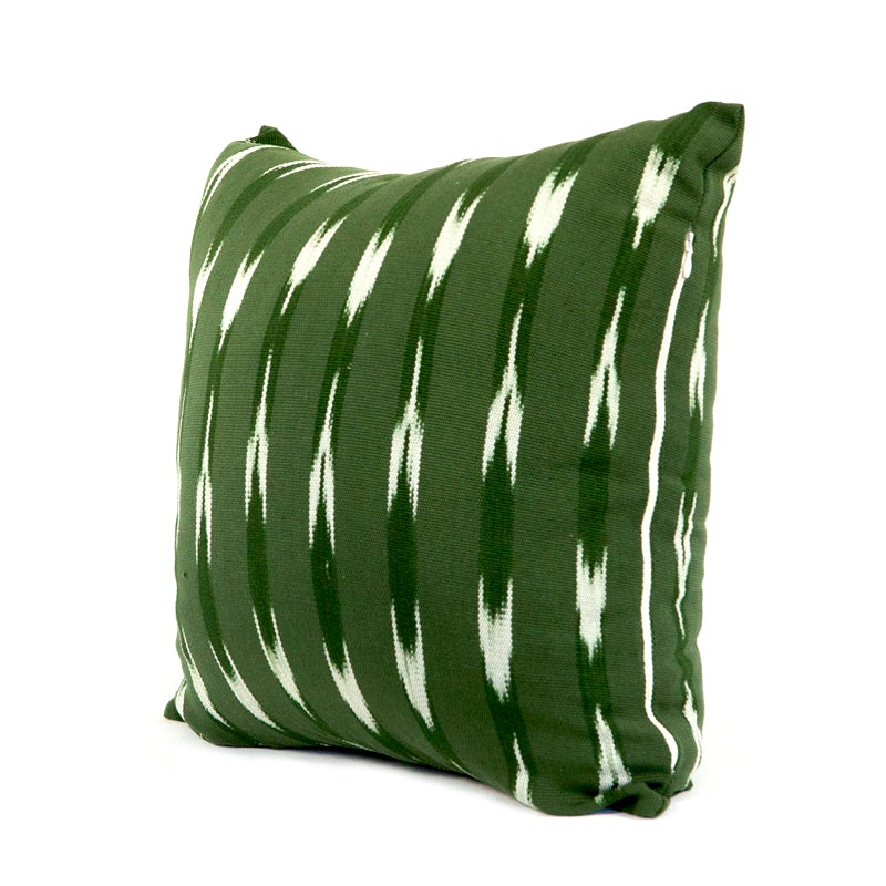 Green square pillow case